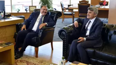 Veysel Eroğlu'ndan DPÜ'ye ziyaret