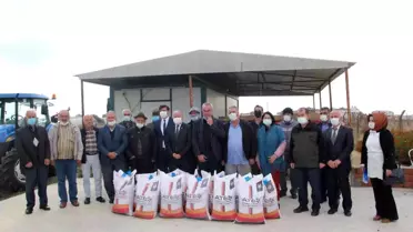 Üreticilere yem bezelyesi tohumu dağıtıldı