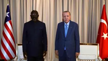 Son dakika haber: Cumhurbaşkanı Erdoğan, Liberya Devlet Başkanı Weah ile bir araya geldi
