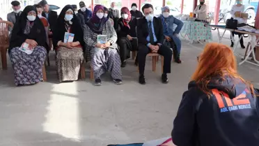 Edirne'de köy sakinlerine ilk yardım eğitimi verildi