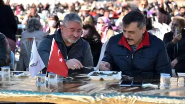 Vali Çiftçi ve Başkan Aşgın şükür lokmasına katıldı