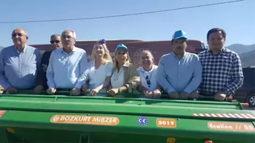 Korkuteli'nde karakılçık buğdayı ekimine başlandı