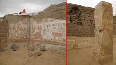 Mısır'daki piramitlerin yakınında 3 bin 300 yıllık mezar bulundu