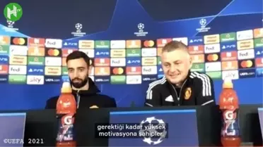 Ole Gunnar Solksjaer Cristiano Ronaldo ve Bruno Fernandes'i Övdü