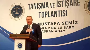 Ankara 2 No'lu Baro Başkan Adayı Mustafa Semiz meslektaşlarıyla bir araya geldi