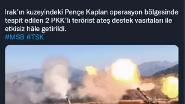 MSB: Irak'ın kuzeyinde 2 PKK'lı terörist etkisiz hale getirildi