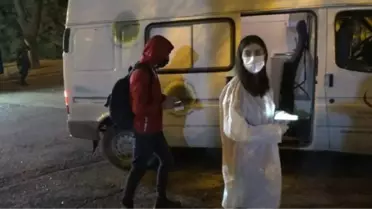 Test sonucunu beklemeden bindiği otobüste pozitif olduğu ortaya çıktı