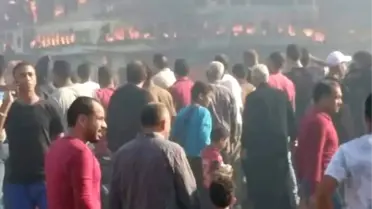 Nil Nehri'nin gözde gemisi alev alev yandı