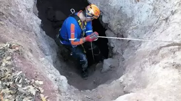 Define için kazdığı kuyuda mahsur kaldı, AFAD kurtardı