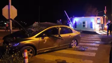 Son dakika haber... OTOMOBİLLE ÇARPIŞAN AMBULANSTAKİ KAZAZEDE ÖLDÜ