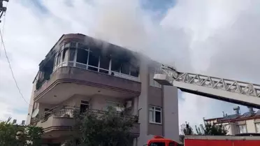 Klimadan çıkan yangın paniğe neden oldu