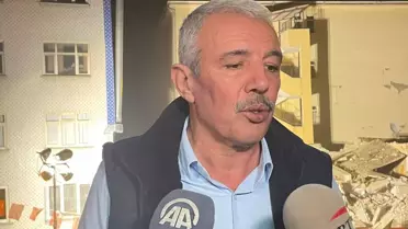 Yıkılan 2 katlı binada arama kurtarma çalışmaları devam ediyor (2)