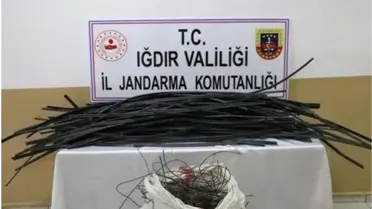 Iğdır'da kablo hırsızlığı: 1 kişi tutuklandı