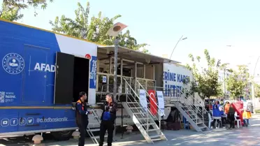 Batman'da gezici deprem simülasyon tırı vatandaşları bilgilendirdi