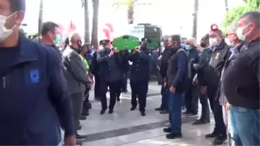 Trafik kazasında ölen belediye personeli için tören düzenlendi