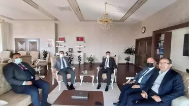 Rektör Karacoşkun, Kaymakam Açkay ile bir araya geldi