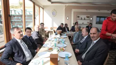 Kaymakam Dağ ve Belediye Başkanı Çoban muhtarlarla bir araya geldi
