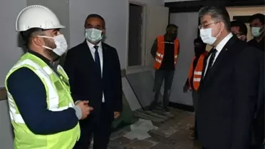 Osmaniye Valisi Yılmaz, Toprakkale'de hastane inşaatını inceledi