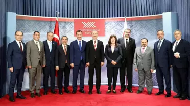 TBMM Milli Eğitim Komisyonu üyeleri YÖK Başkanı Özvar'ı ziyaret etti