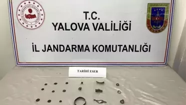 Şüpheli şahsın üzerinden tarihi eserler çıktı