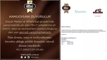 Pelit Şirketler Grubu'nun kurdaki belirsizlik nedeniyle satışlarını durdurduğu iddiası
