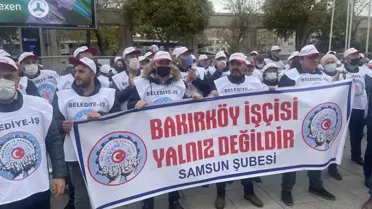 Bakırköy Belediyesi işçileri grevlerinin 32. gününde
