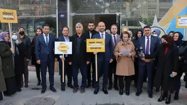 AK Partili kadınlar şiddete karşı tek ses oldu