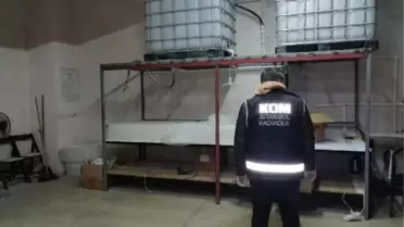 SİLİVRİ'DE YILBAŞI İÇİN HAZIRLANAN 3 TON SAHTE ALKOL ELE GEÇİRİLDİ