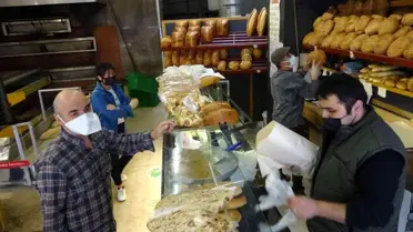 Esnaf Odaları Birlik Başkanı Coşkun fırınları gezdi: 'Sıkıntı yok, bakkal ve marketlere ekmek gidiyor'