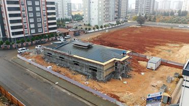 Fıstıklık Mahallesindeki sosyal tesis yapımında sona yaklaşılıyor