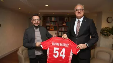 AA Genel Müdürü Karagöz, Voleybol Federasyonu Başkanı Üstündağ'ı kabul etti