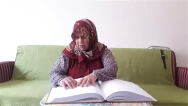 Burdur'da görme engelli 67 yaşındaki kadın 13 yılda hafız oldu