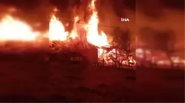 Bartın'da kundaklanan evde 1 kişi yaralandı, 3 hayvan telef oldu