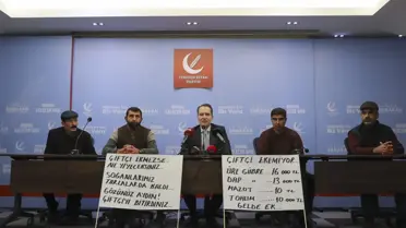 Yeniden Refah Partisi Genel Başkanı Erbakan, çiftçilerin kredi borçlarından faizlerin silinmesini istedi
