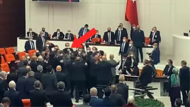 TBMM'de yumruklu kavga! Milletvekilleri birbirine girdi! Oturuma ara verildi