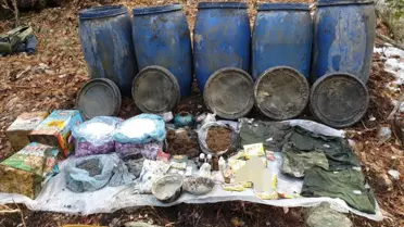 Osmaniye'de teröristlerin kullandığı sığınakta yaşam malzemesi ele geçirildi