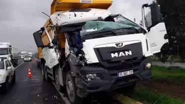 İzmir'de zincirleme kaza: 1 yaralı