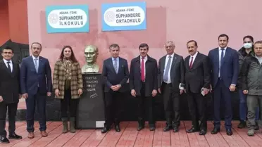 Feke'de Süphanedere İlk ve Ortaokulu'nda kütüphane açıldı