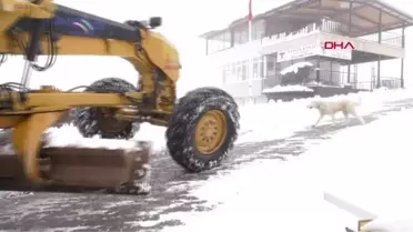KONYAALTI BELEDİYESİ KARLI YOLLARI AÇIYOR