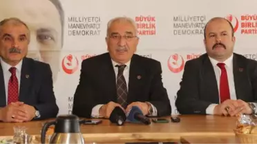 BBP Genel Sekreteri Tunç: Alınan önlemlerin netice vereceğine inanıyorum