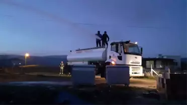Kırklareli'nde samanlıkta çıkan yangın söndürüldü