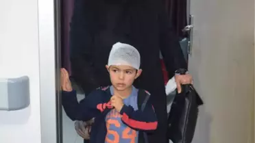 Köpeğin saldırdığı 6 yaşındaki Fevvaz taburcu oldu