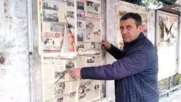 Yerel gazete panosuna çirkin saldırı