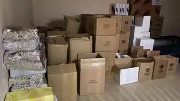 Esenler'de sigara imalathanesine baskın