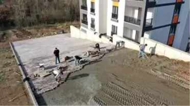 Taç Sokağa parke yol yapıldı