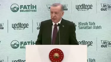 Cumhurbaşkanı Erdoğan: 'Bilginin ve sezginin sınırlarını doğru tayin ettiğimizde sanatımızın önündeki ufkun sonsuzluğunu daha iyi kavrayabiliriz'