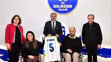 Vali Şıldak Engelli sporcuları makamında misafir etti