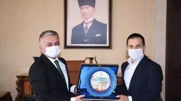 Şeref Eroğlu'ndan Antalya Valisi Ersin Yazıcı'ya ziyaret