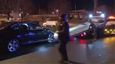 Çatalca'da iki aracın çarpıştığı kazada bir kişi yaralandı