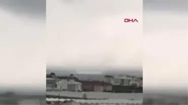 ALANYA'DA DENİZDE HORTUM ÇIKTI